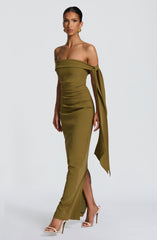 Addie Maxi Dress - Deep Olive