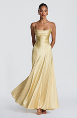 Adelina Maxi Dress - Lemon