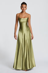 Adelina Maxi Dress - Light Olive