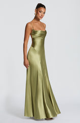 Adelina Maxi Dress - Light Olive
