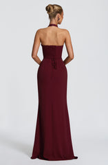Adora Maxi Dress - Cherry Lacquer