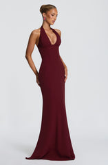 Adora Maxi Dress - Cherry Lacquer