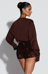 Amadi Shorts - Plum Brown