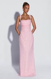 Calanthe Maxi Dress - Blush Sparkle
