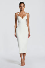 Cassia Midi Dress - Ivory