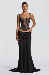 Claudette Maxi Skirt - Black