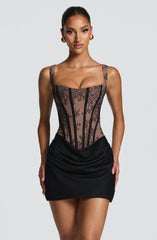 Cornelia Mini Dress - Black Lace