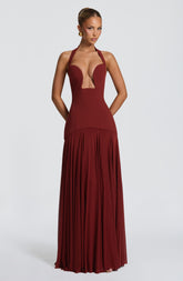 Cyrene Maxi Dress - Deep Rust