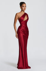 Emina Maxi Dress - Deep Red