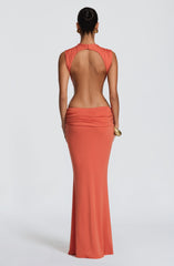 Fenella Maxi Dress - Burnt Orange
