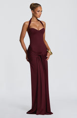 Gia Maxi Dress - Cherry Lacquer