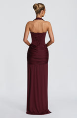 Gia Maxi Dress - Cherry Lacquer