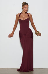 Gia Maxi Dress - Cherry Lacquer