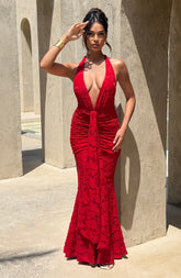 Guinevere Maxi Dress - Red