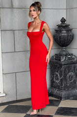 Helena Maxi Dress - Red