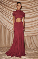 Jaya Maxi Dress - Burgundy
