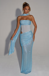 Kailani Maxi Dress - Aqua