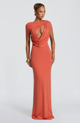 Kalina Maxi Dress - Burnt Orange