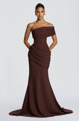Kasia Gown - Plum Brown