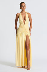 Melania Maxi Dress - Lemon