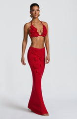 Nerida Maxi Skirt - Red