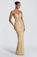 Sian Maxi Dress - Lemon