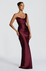 Thalassa Maxi Dress - Cherry Lacquer