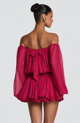 Deja Playsuit - Raspberry