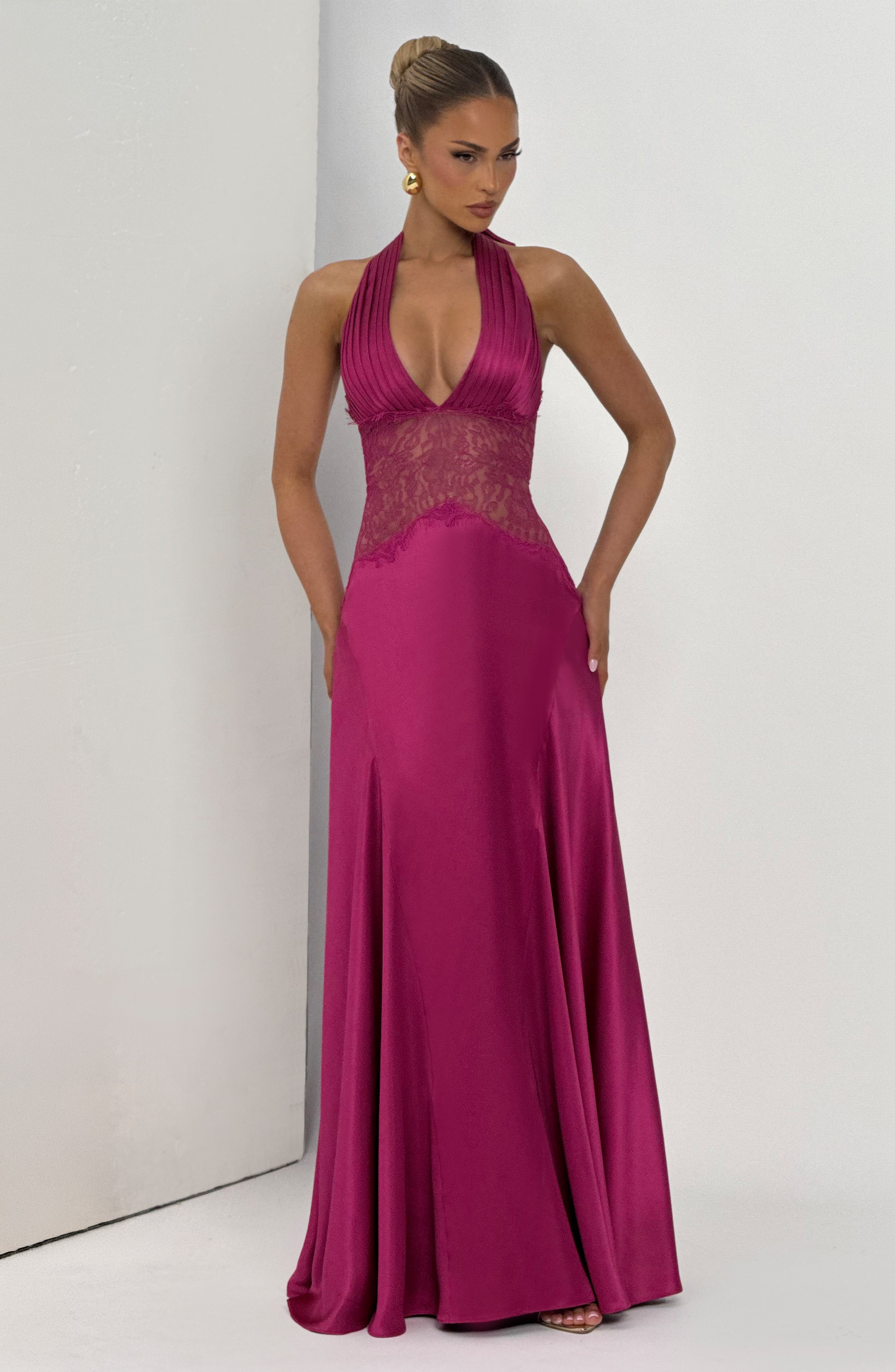 Virella Maxi Dress - Fuchsia