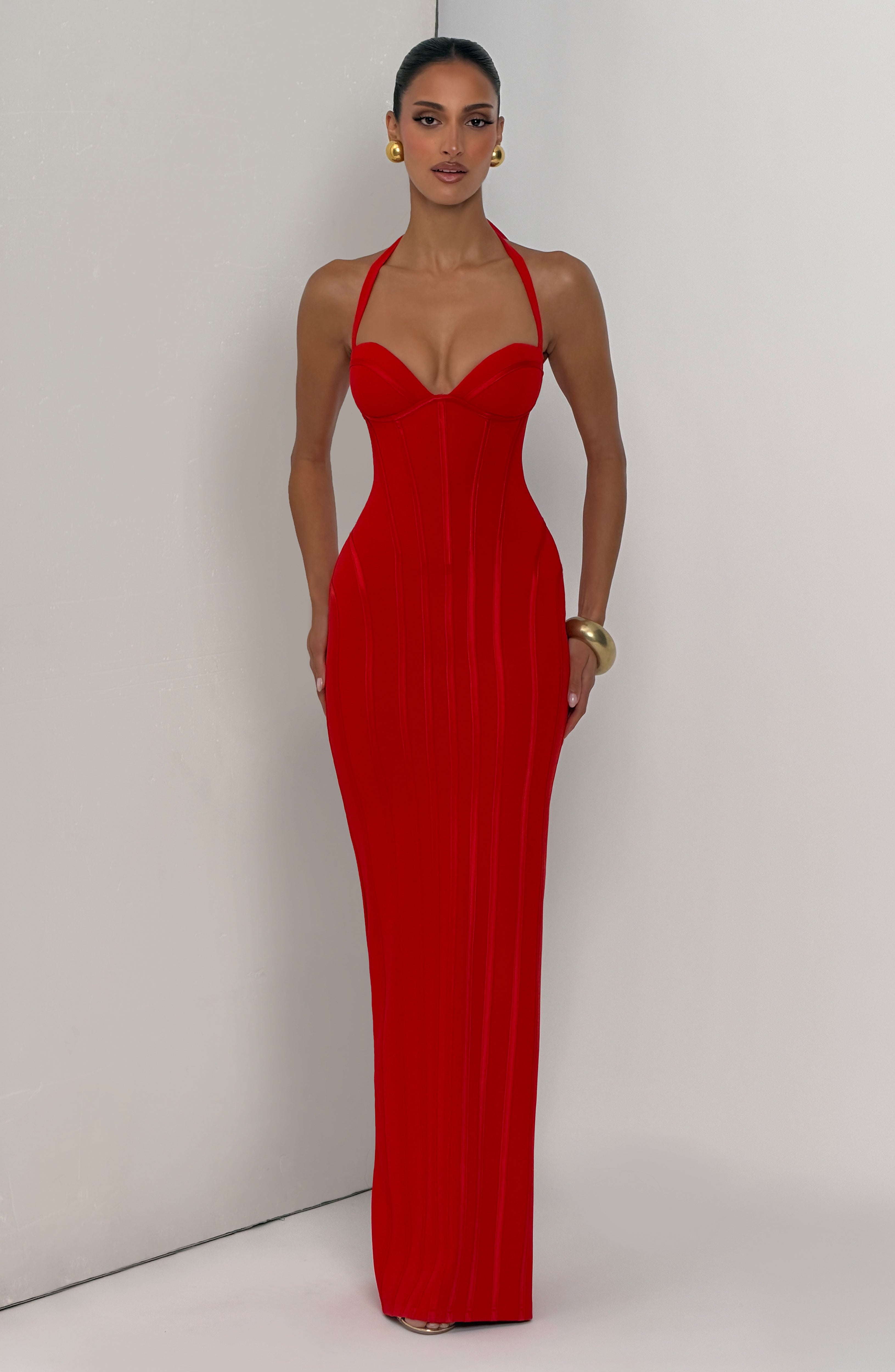 Nigella Maxi Dress - Red