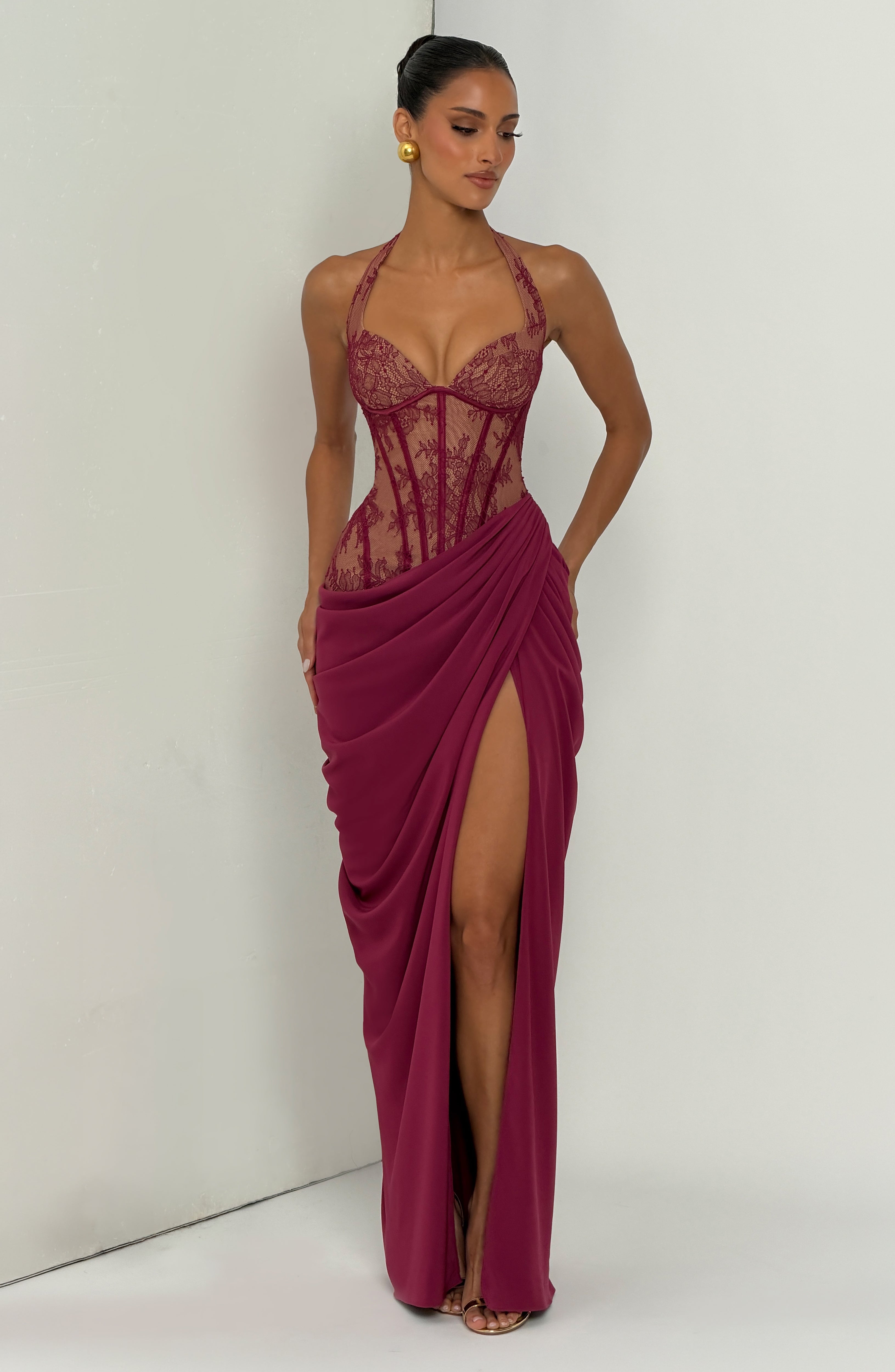 Bonita Maxi Dress - Mulberry