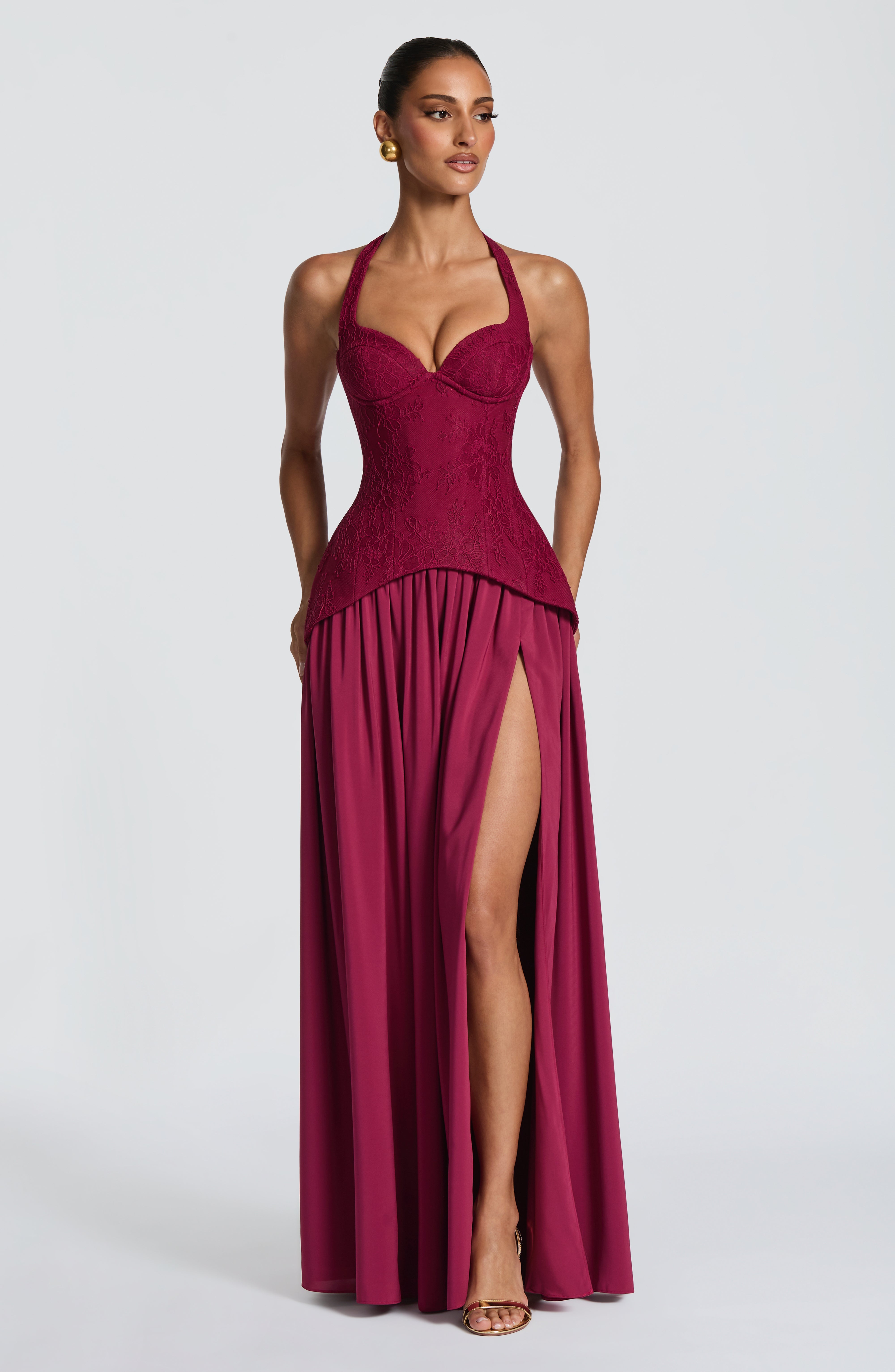 Almira Maxi Dress - Mulberry
