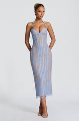 Rona Midi Dress - Powder Blue