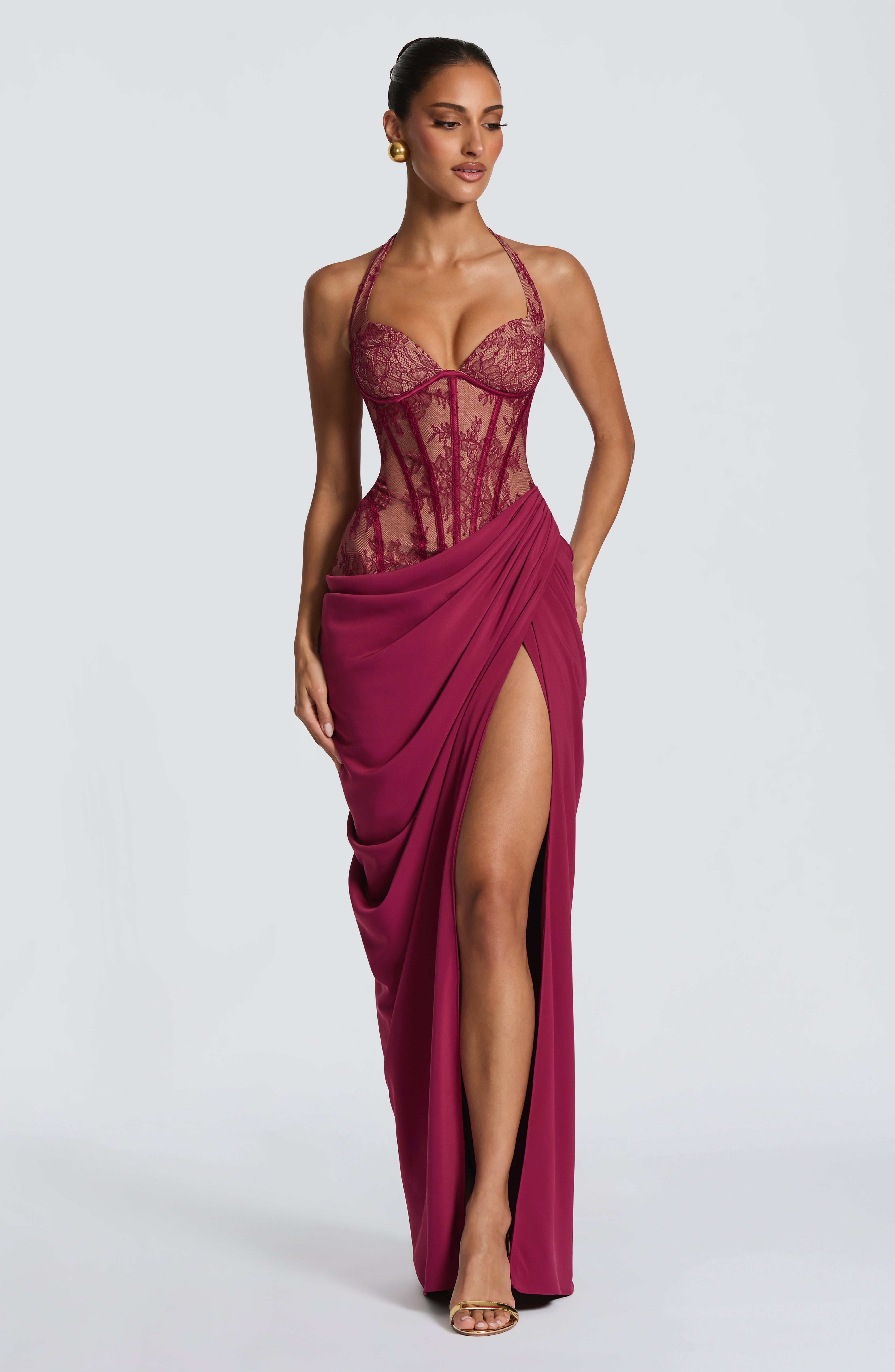 Bonita Maxi Dress - Mulberry