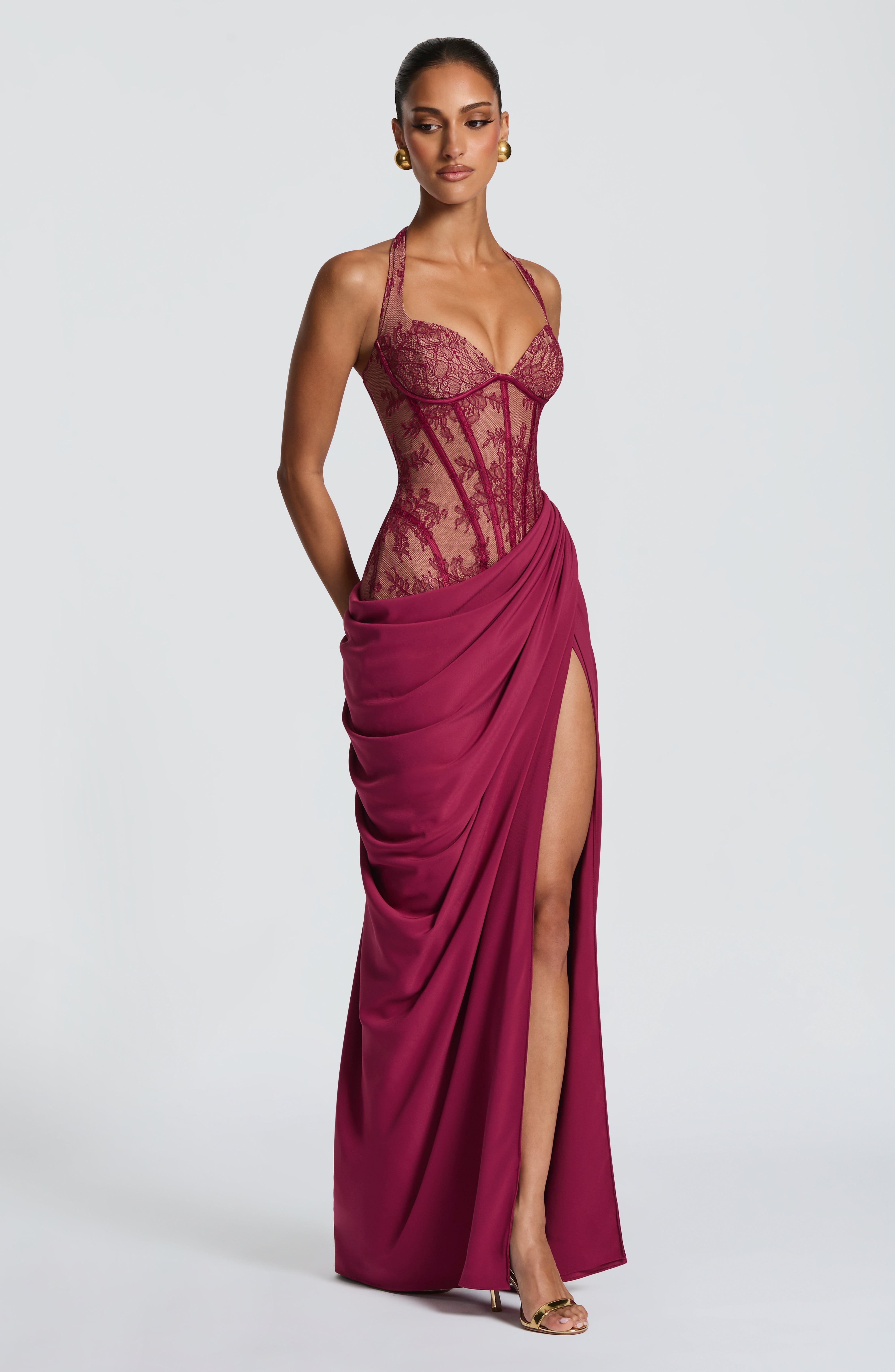Bonita Maxi Dress - Mulberry