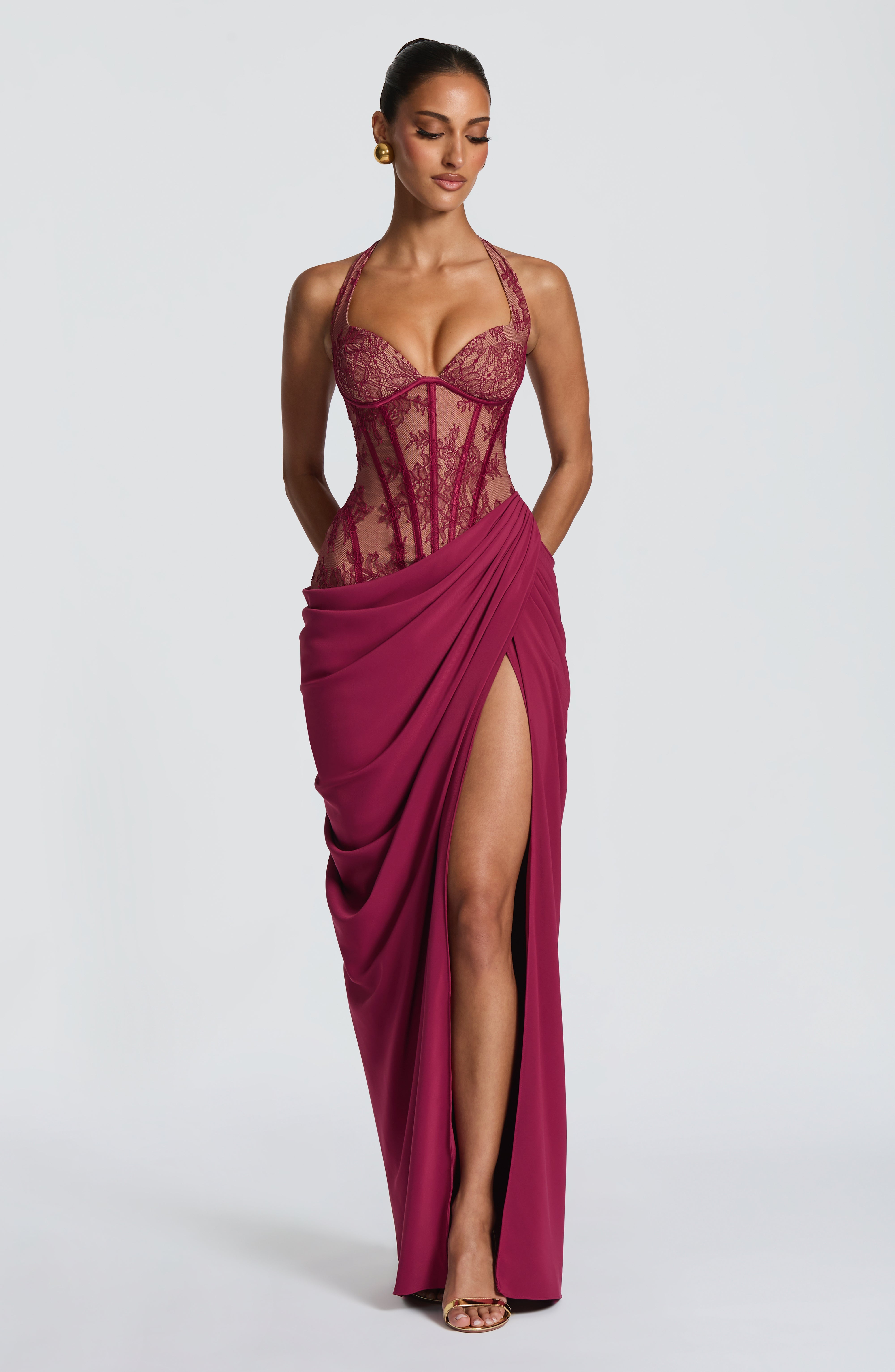 Bonita Maxi Dress - Mulberry
