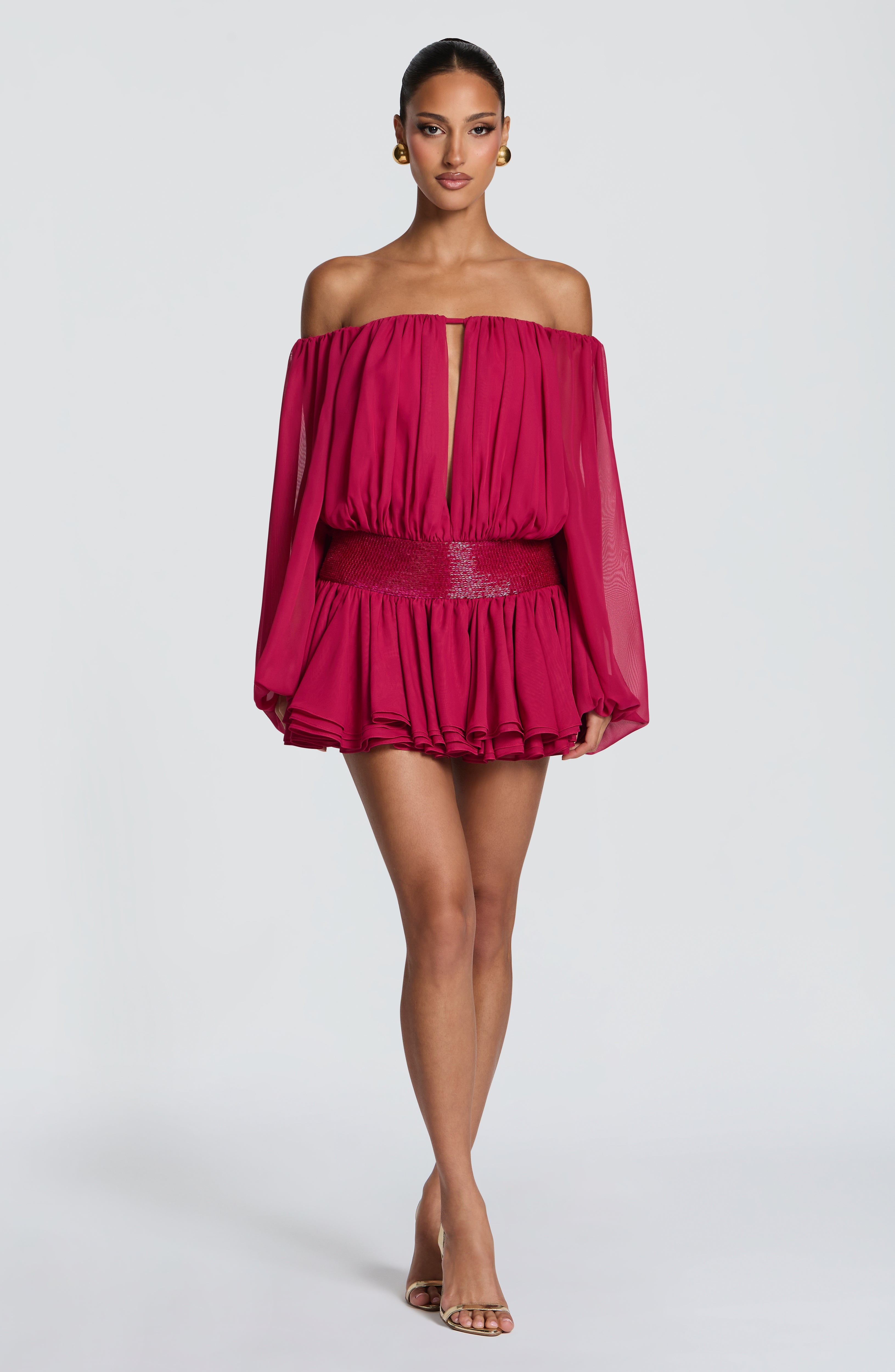 Deja Playsuit - Raspberry