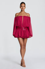Deja Playsuit - Raspberry