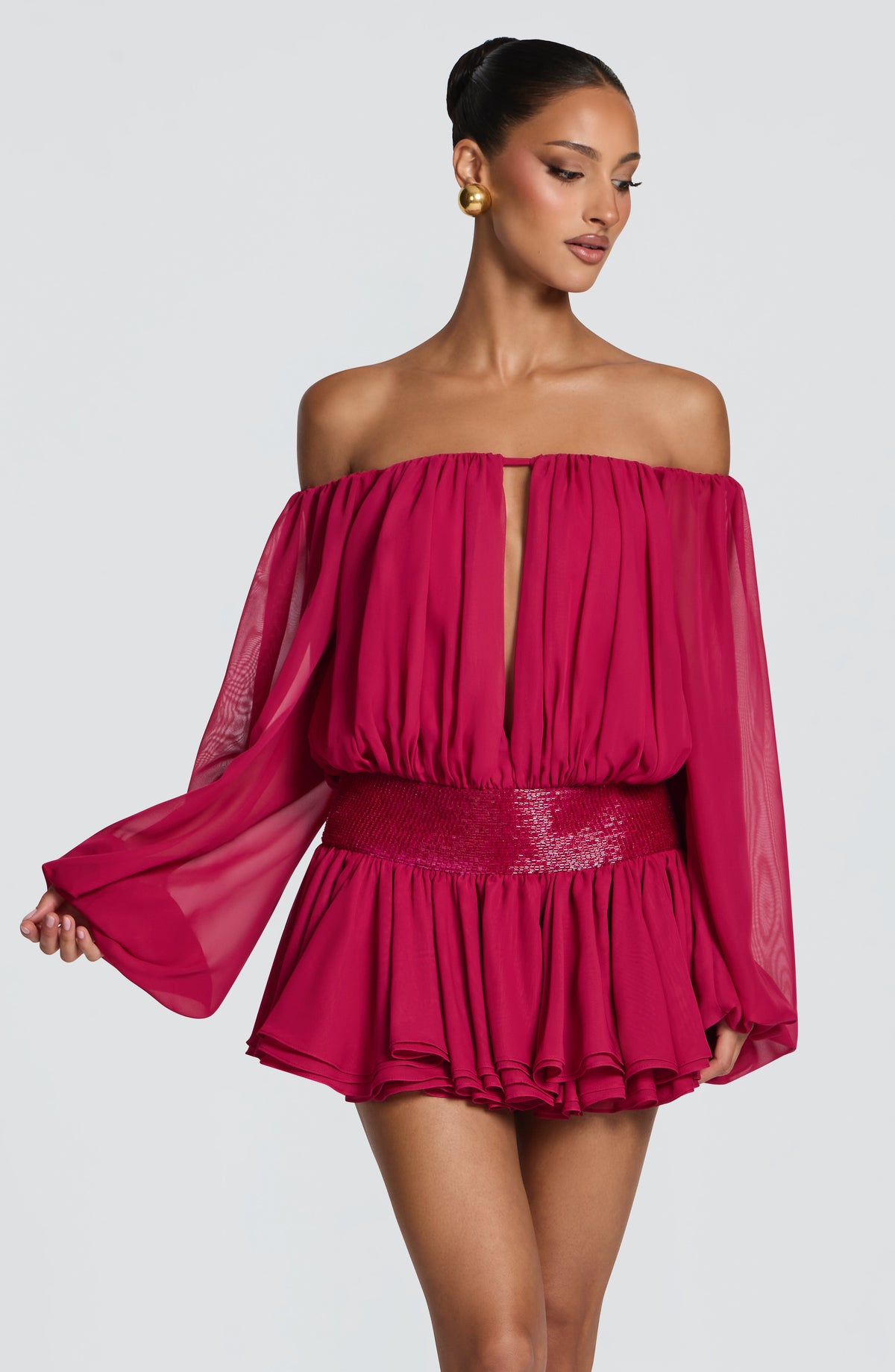 Deja Playsuit - Raspberry