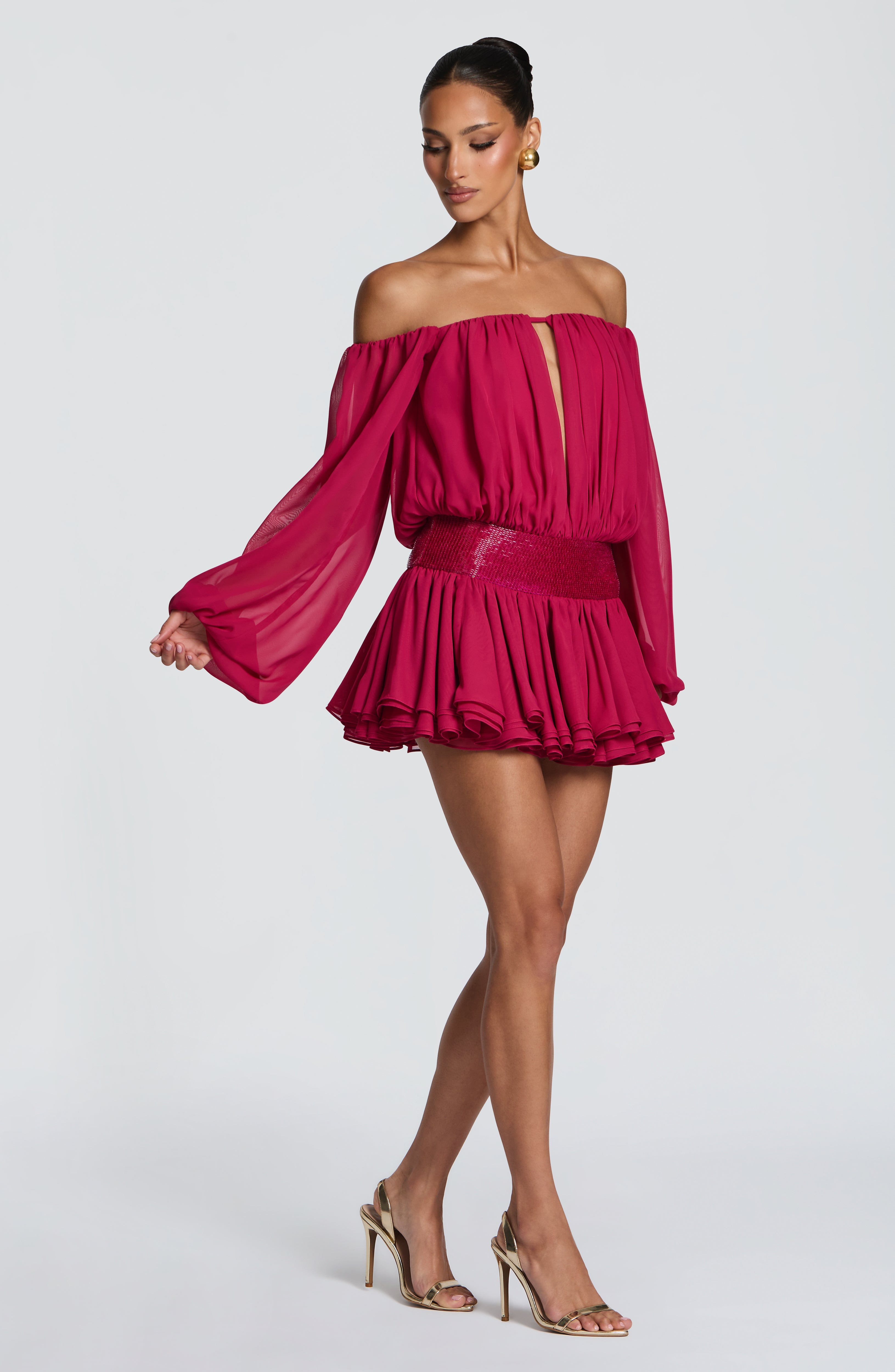 Deja Playsuit - Raspberry