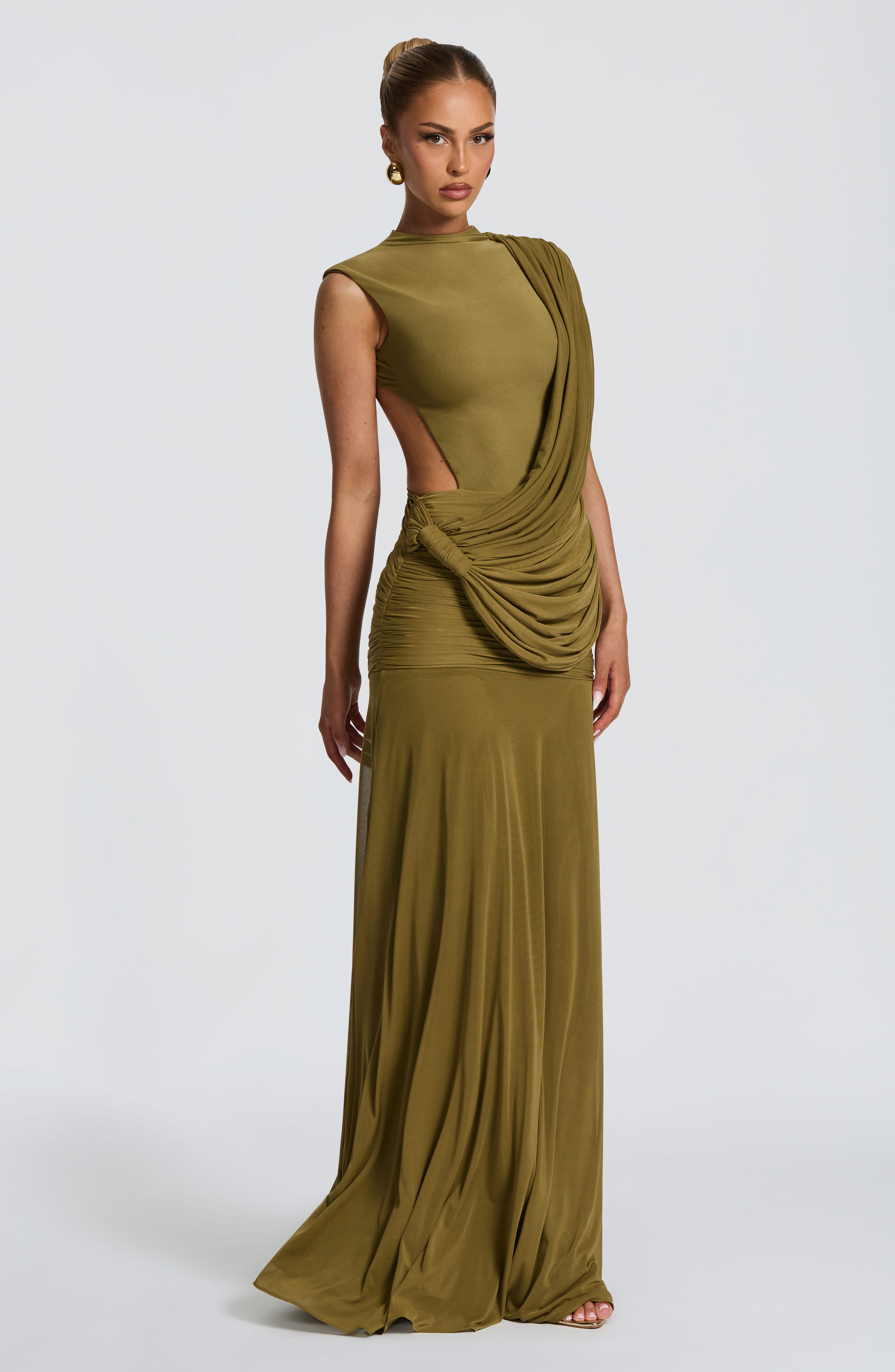 Mireya Maxi Dress - Deep Olive