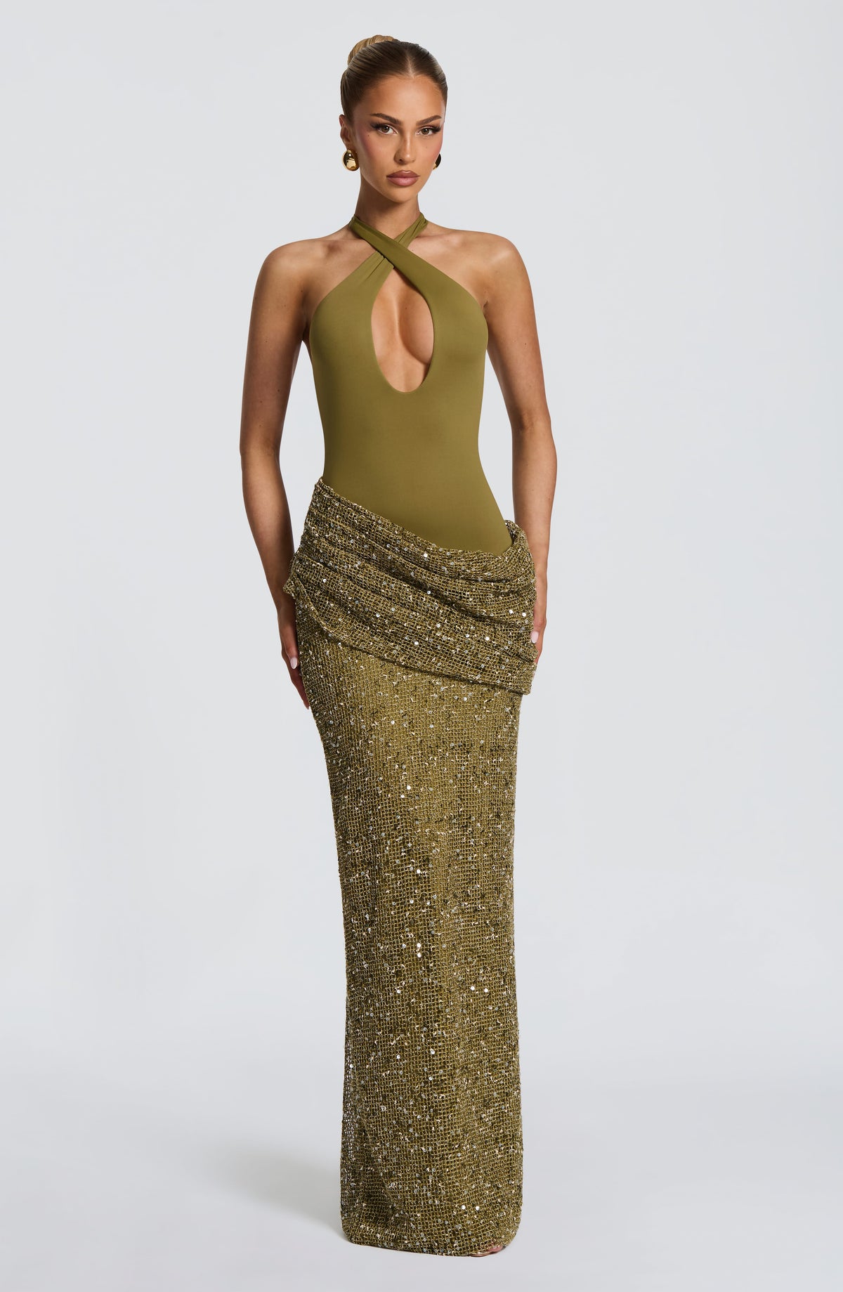 Solea Maxi Dress - Deep Olive