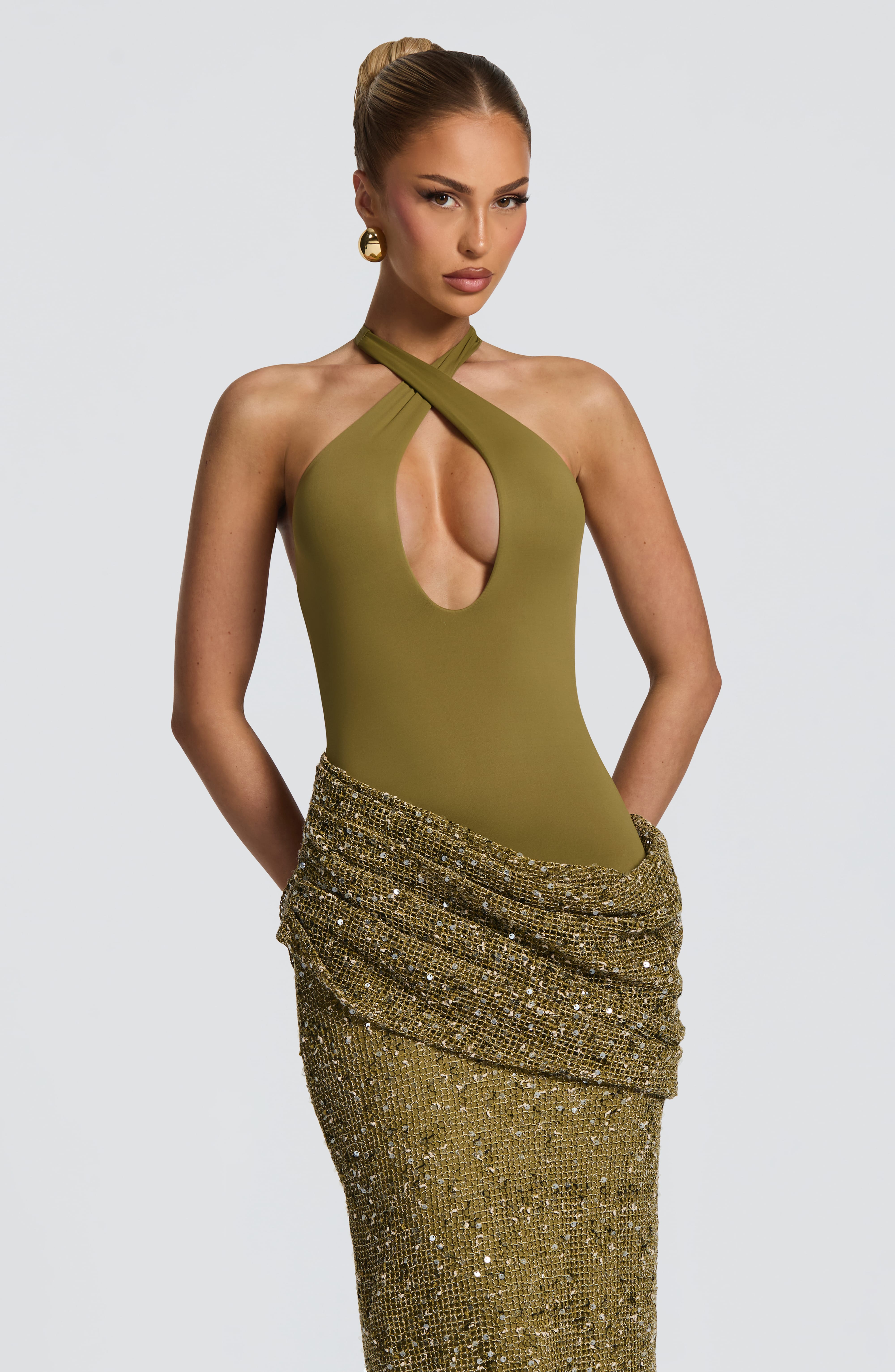 Solea Maxi Dress - Deep Olive