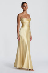 Adelina Maxi Dress - Lemon