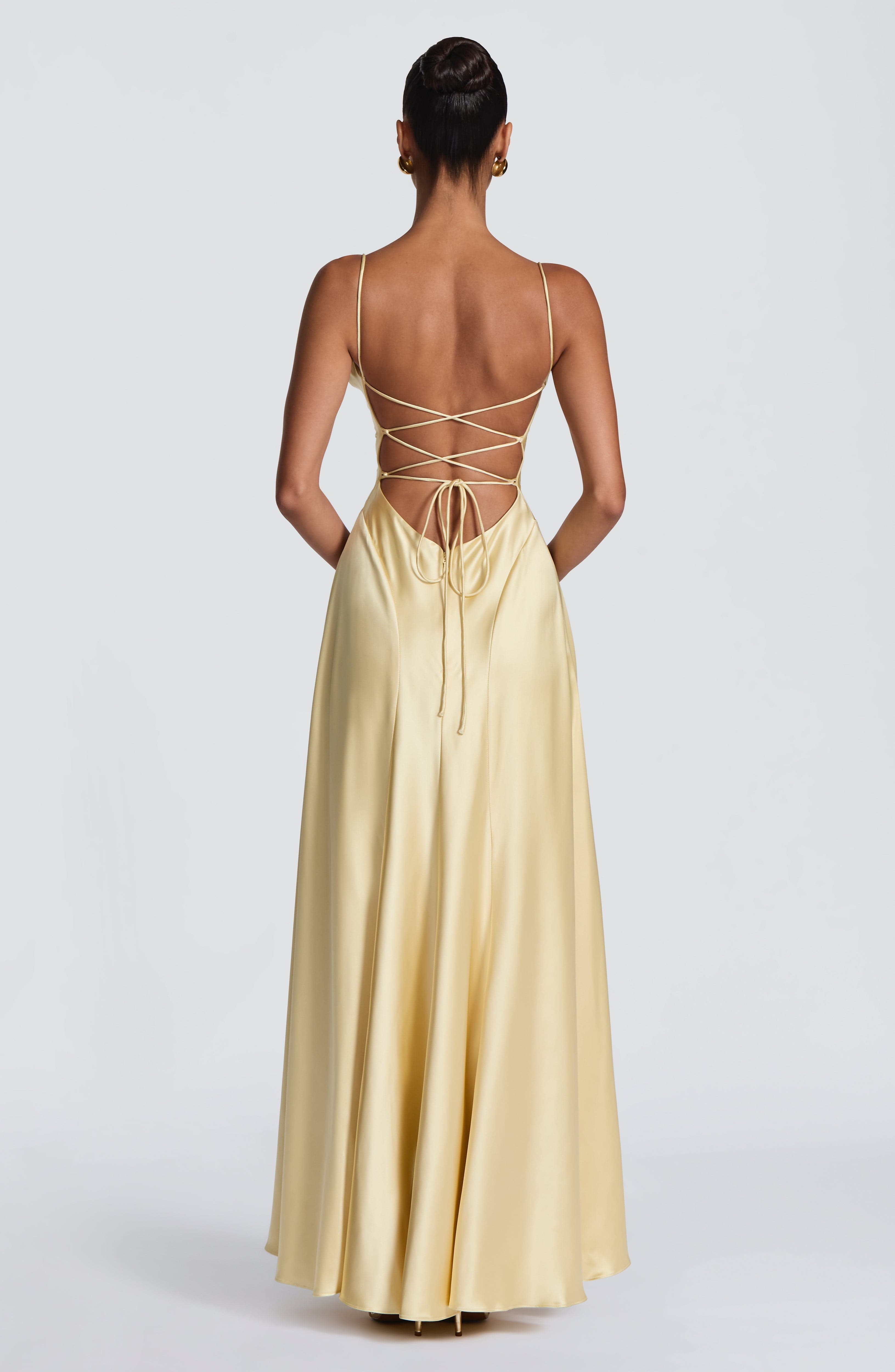 Adelina Maxi Dress - Lemon