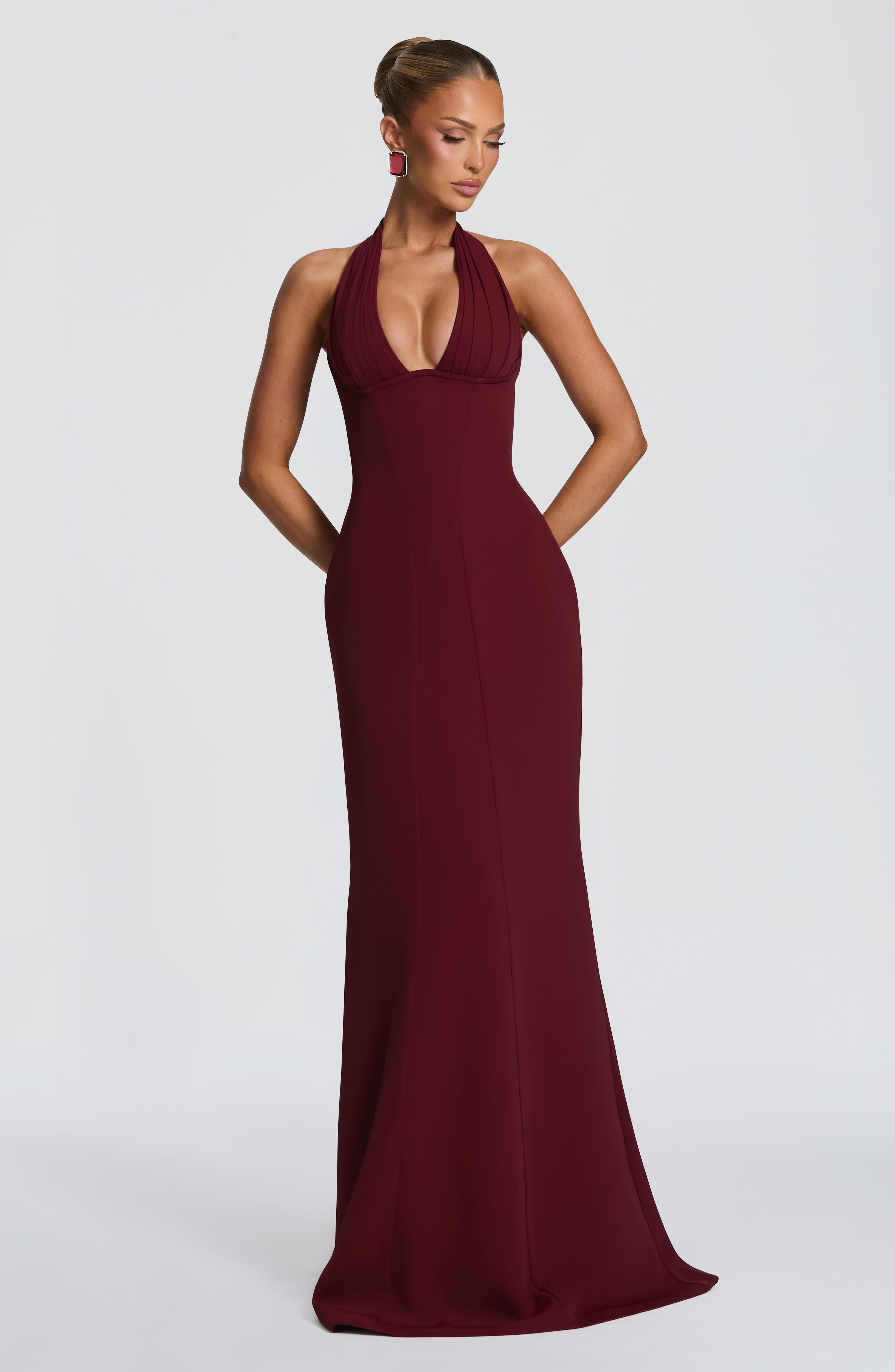 Adora Maxi Dress - Cherry Lacquer