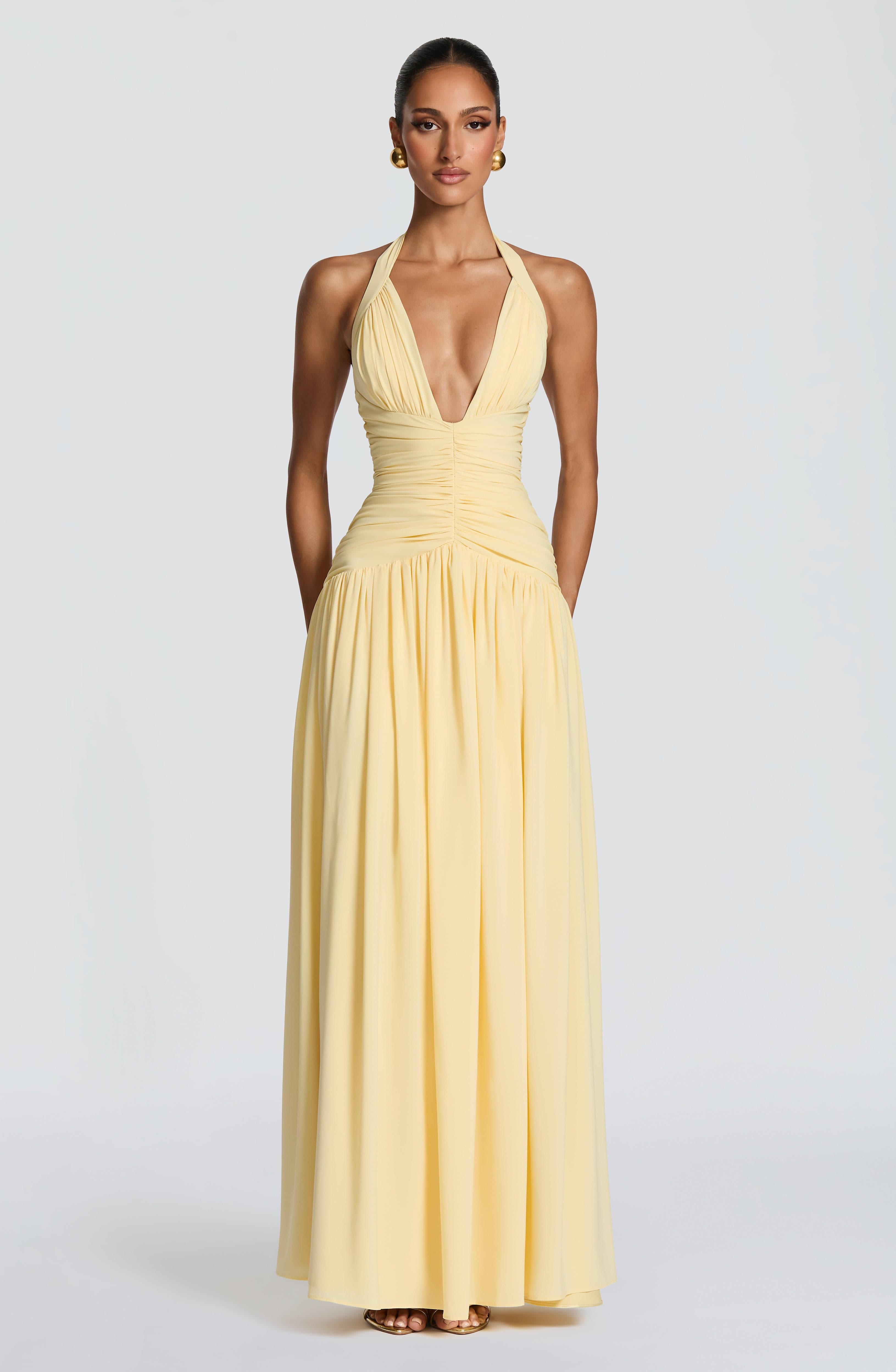 Amaris Maxi Dress - Lemon