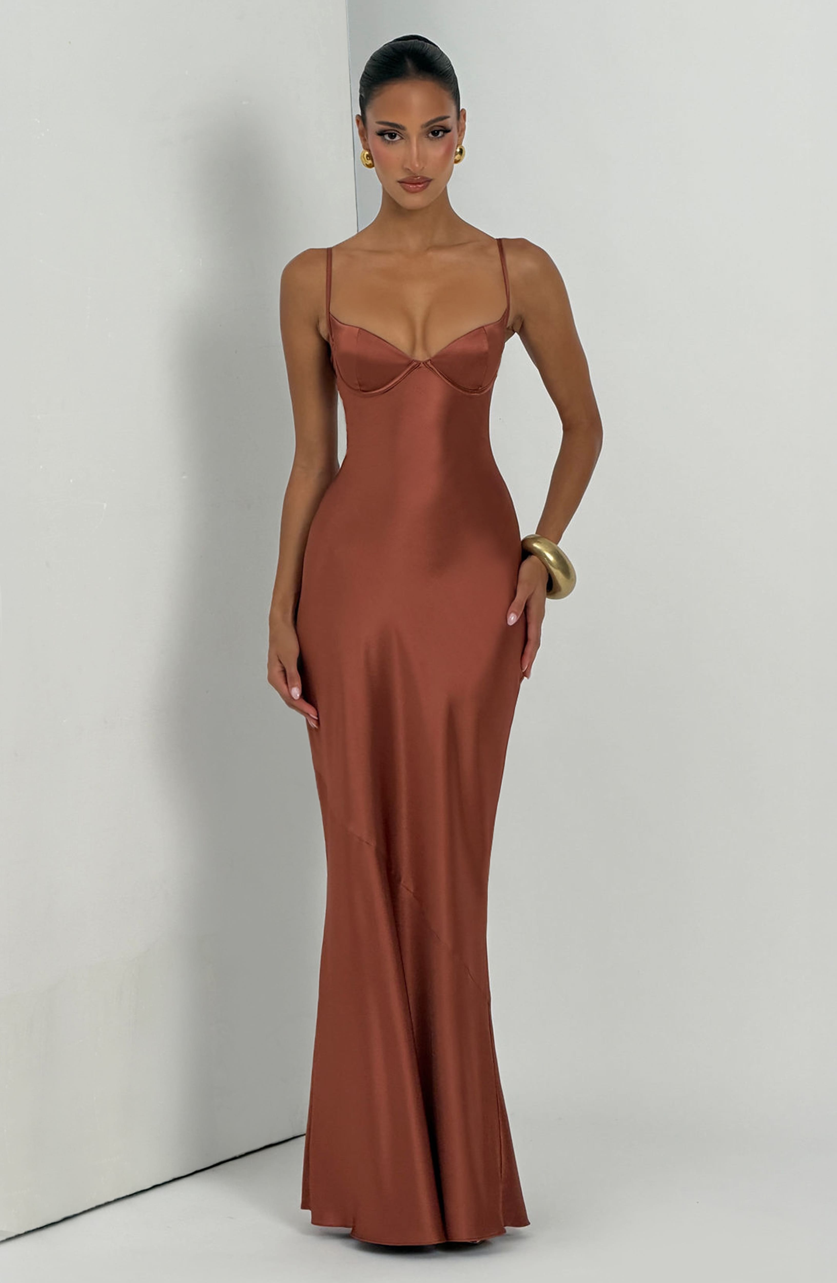 Amorette Maxi Dress - Rust