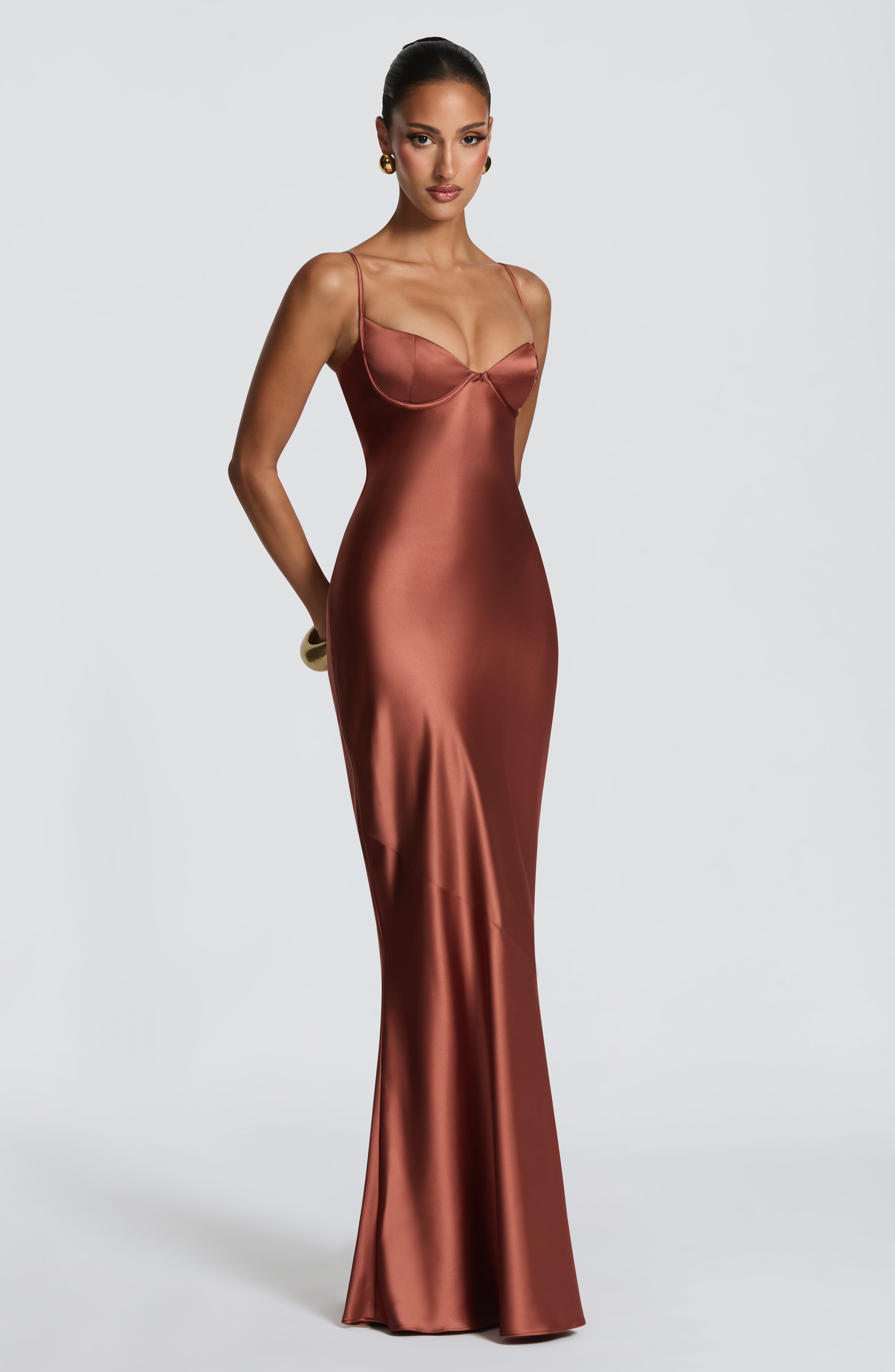 Amorette Maxi Dress - Rust