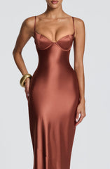 Amorette Maxi Dress - Rust